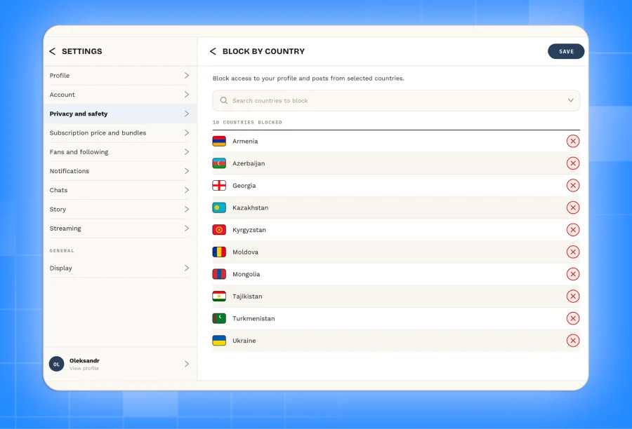 Country-by-country: site bans vs. payment blocks