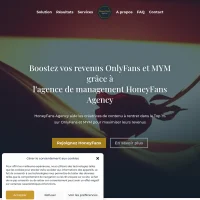 HoneyFans Agency website screenshot