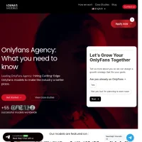 Louna's Models website screenshot