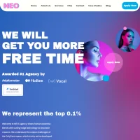 NEO Agency website screenshot
