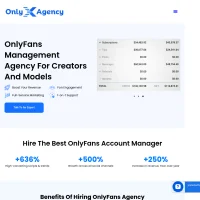 OnlyXagency website screenshot