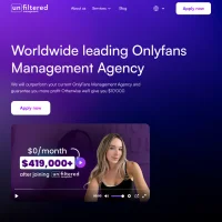 Unfiltered Management website screenshot