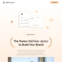 Unyte Agency website screenshot
