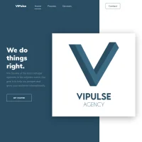 VIPulse Agency website screenshot