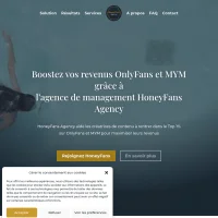 HoneyFans Agency website screenshot