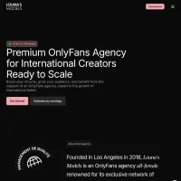 Louna's Models website screenshot