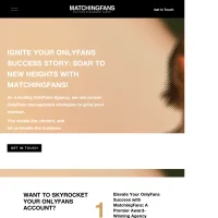 Matching Fans website screenshot