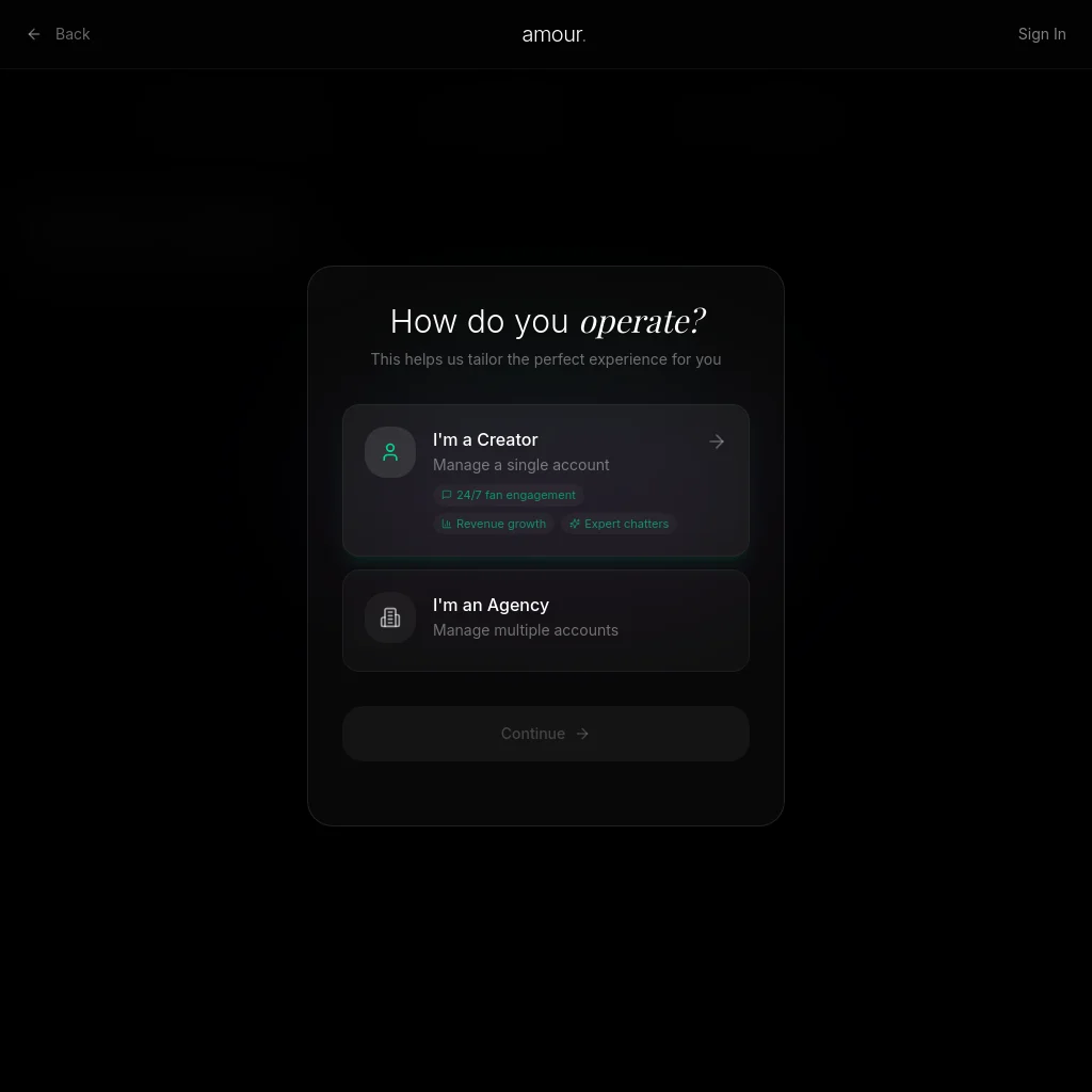 Amour website