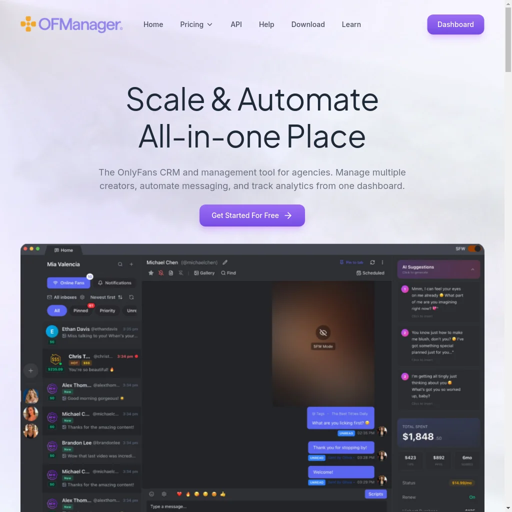 OFManager website