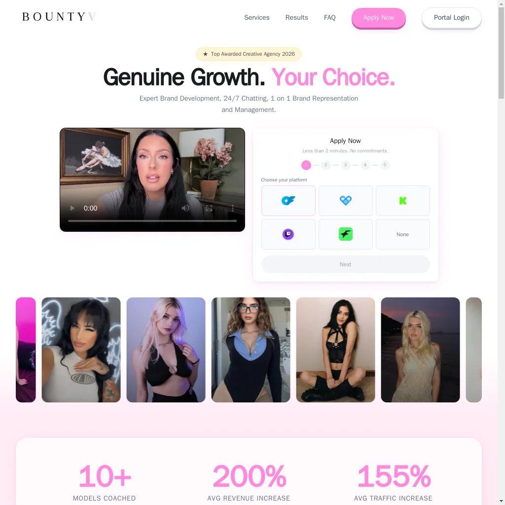 Bounty V website preview