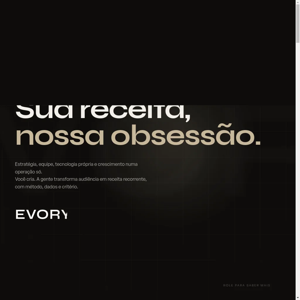 Evory website preview
