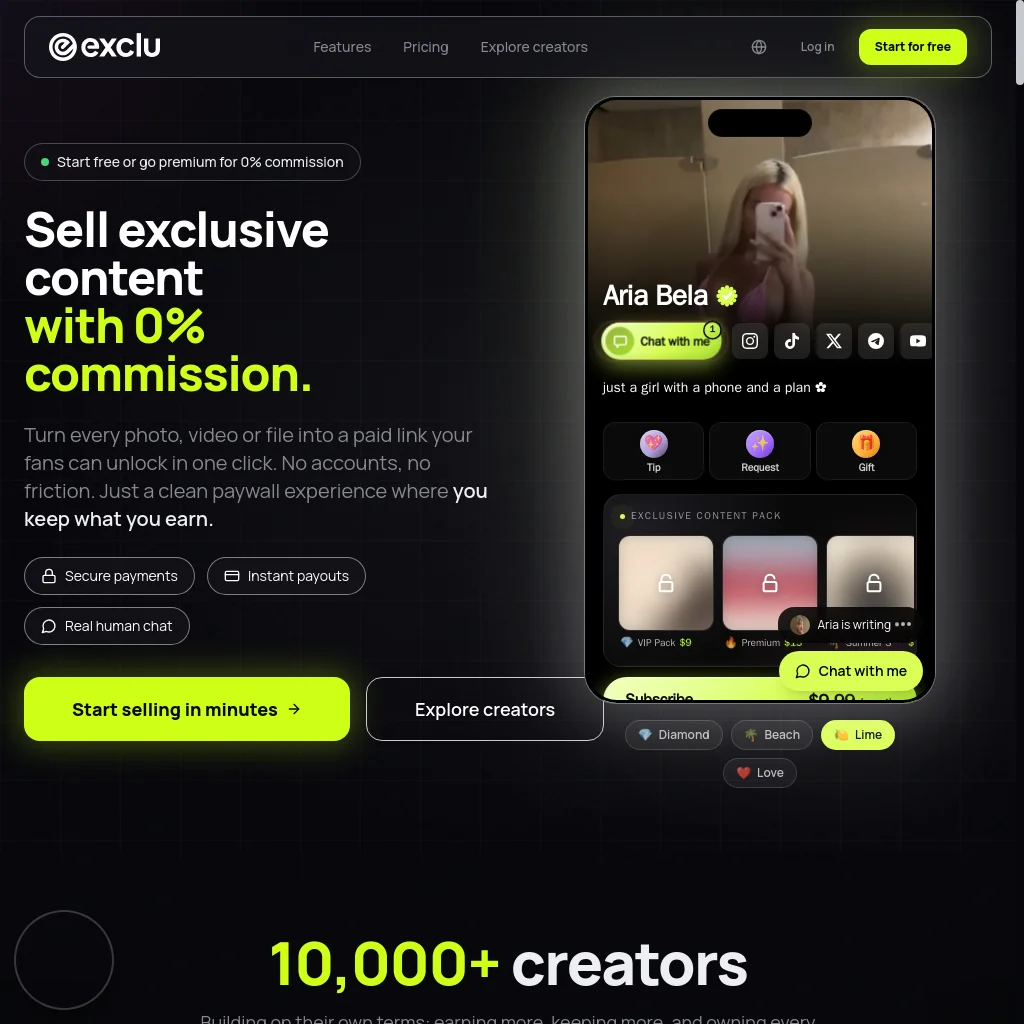 Exclu website