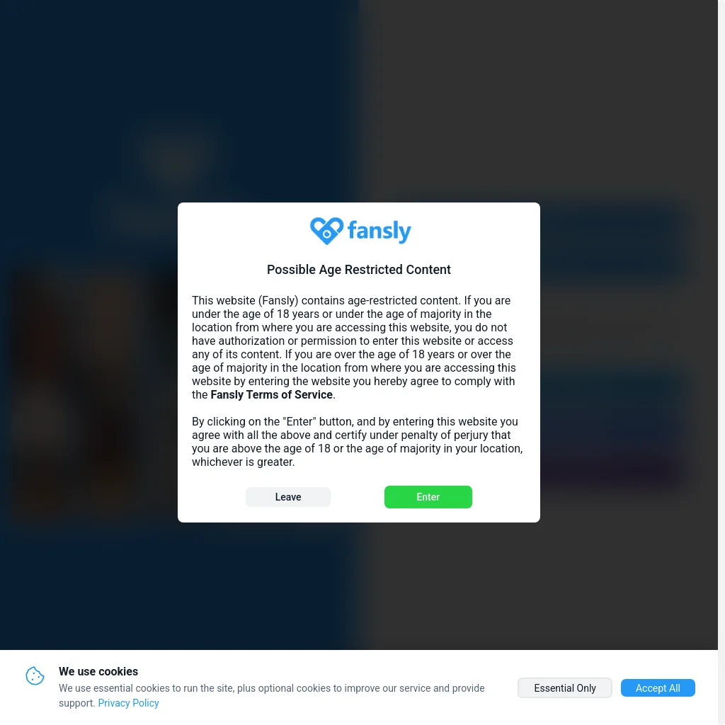 Fansly website