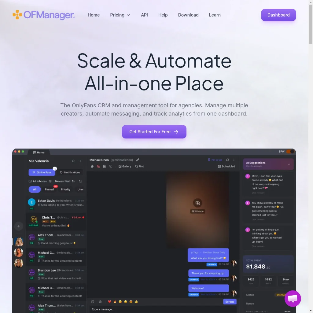 OFManager website