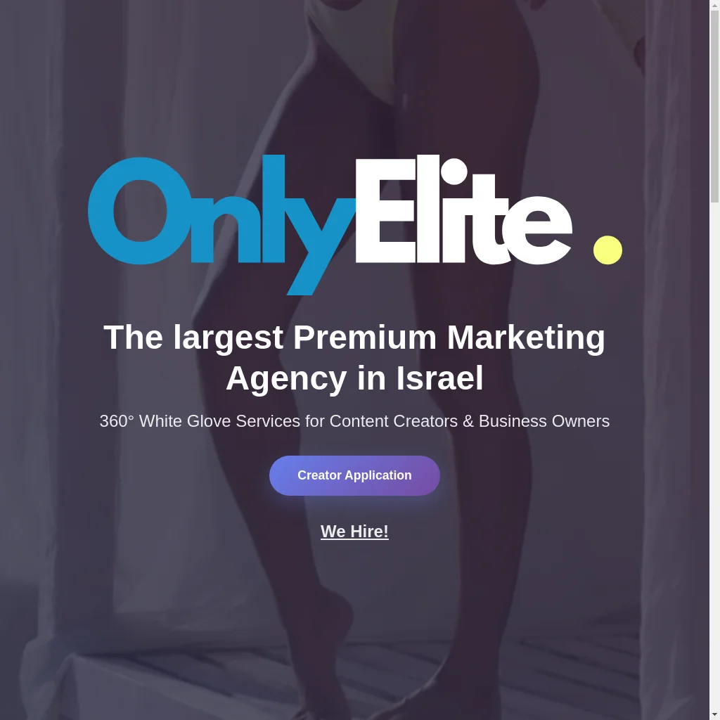 Only Elite website preview