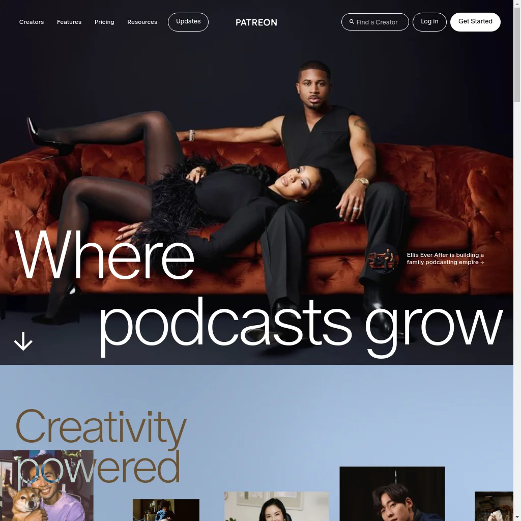 Patreon website