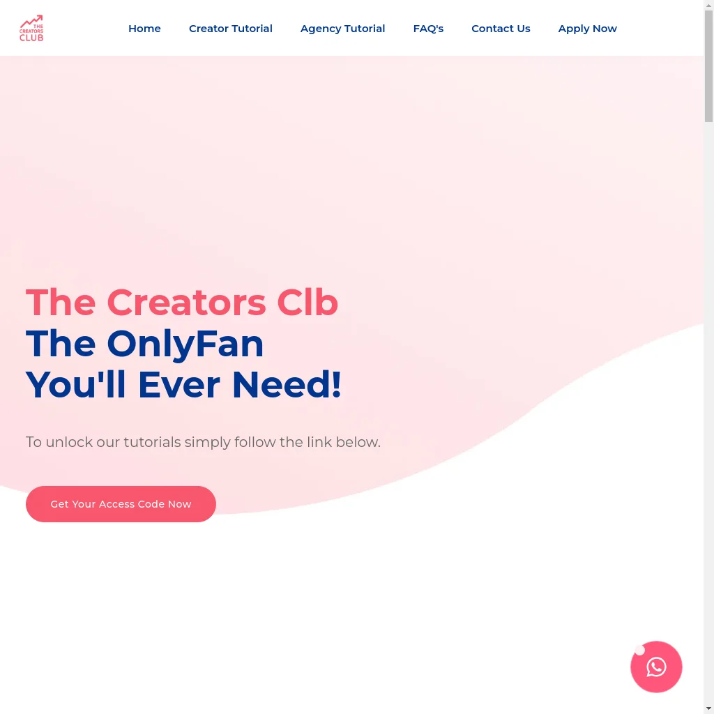 The Creators Clb website preview