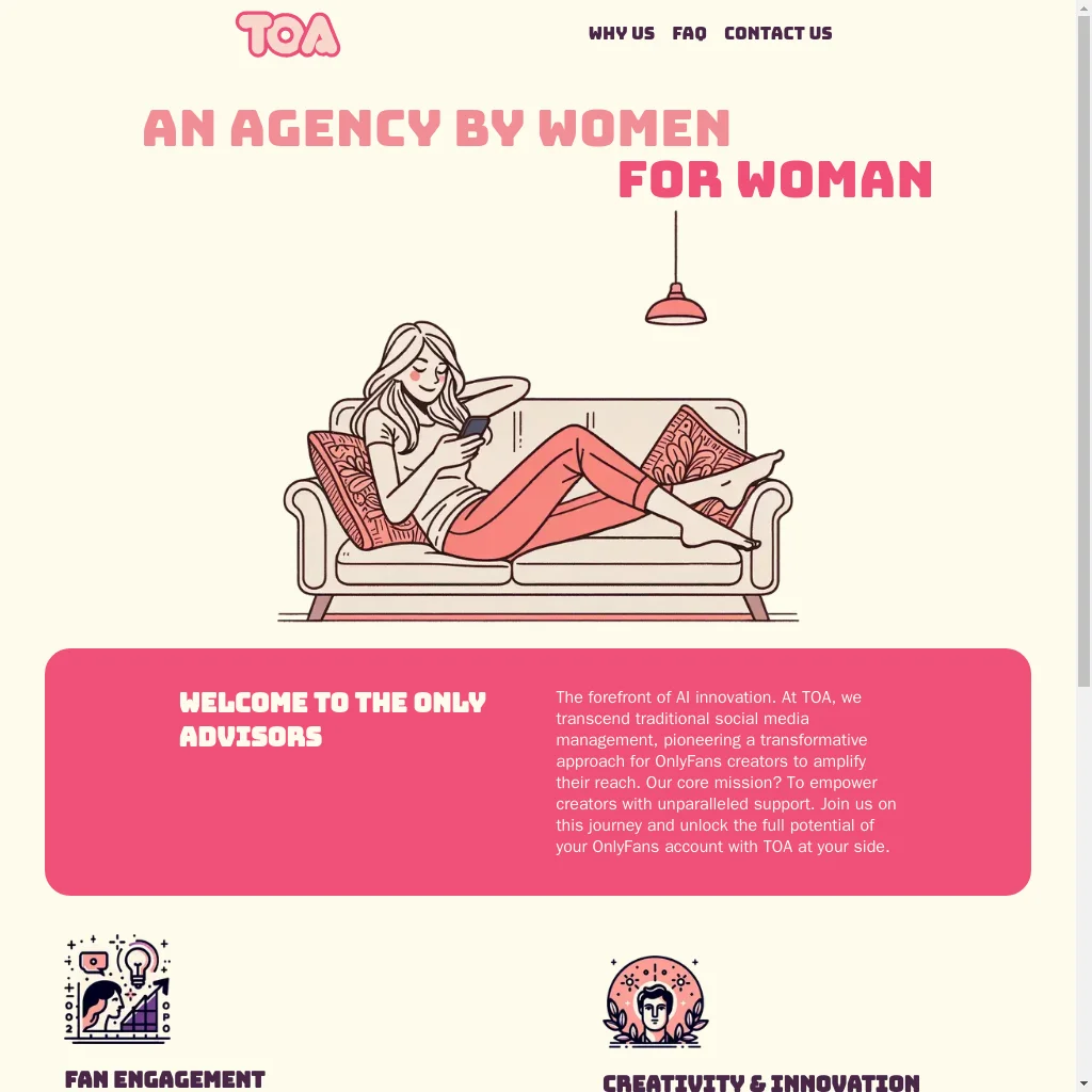 The Only Advisors website preview