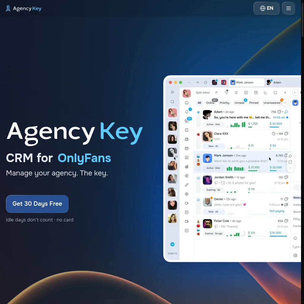 AgencyKey website