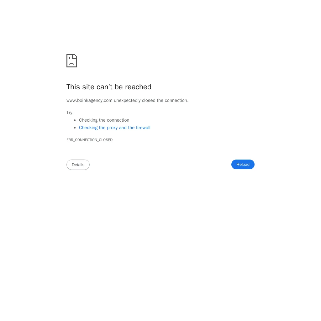 Boink Talent Agency website preview