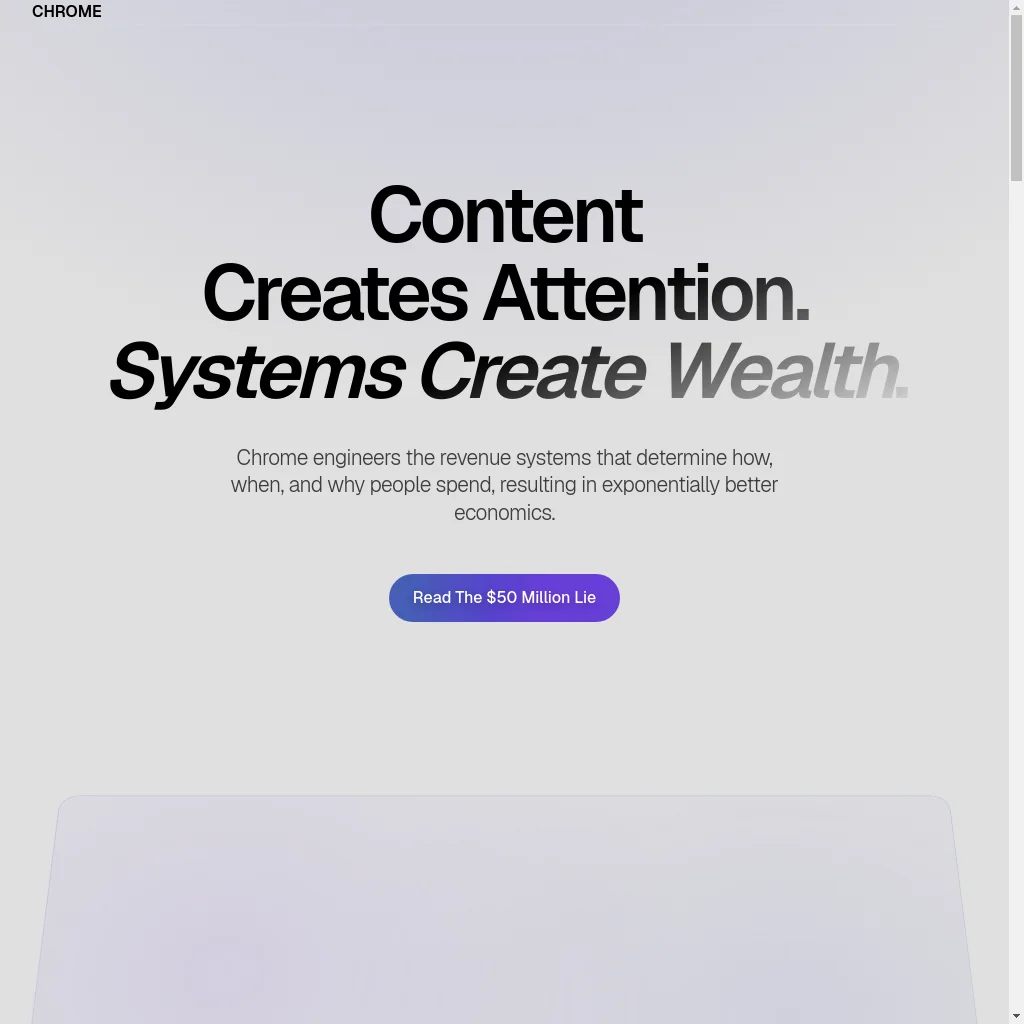 Chrome Mgmt website preview
