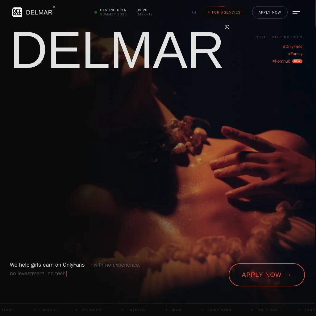 Delmar website preview