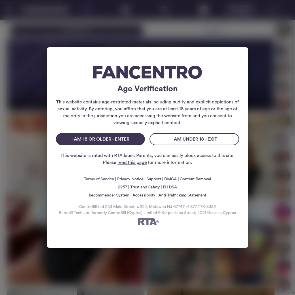 FanCentro website