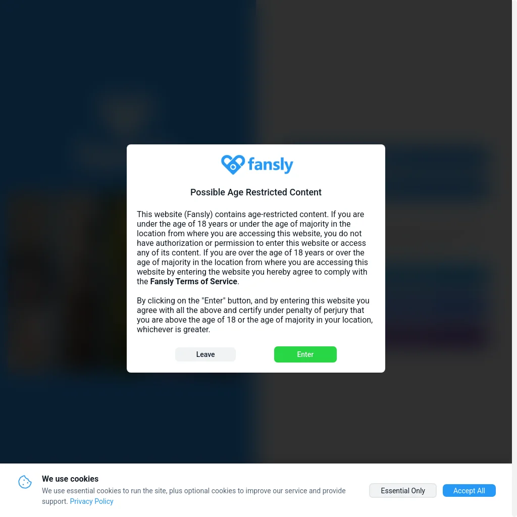Fansly website