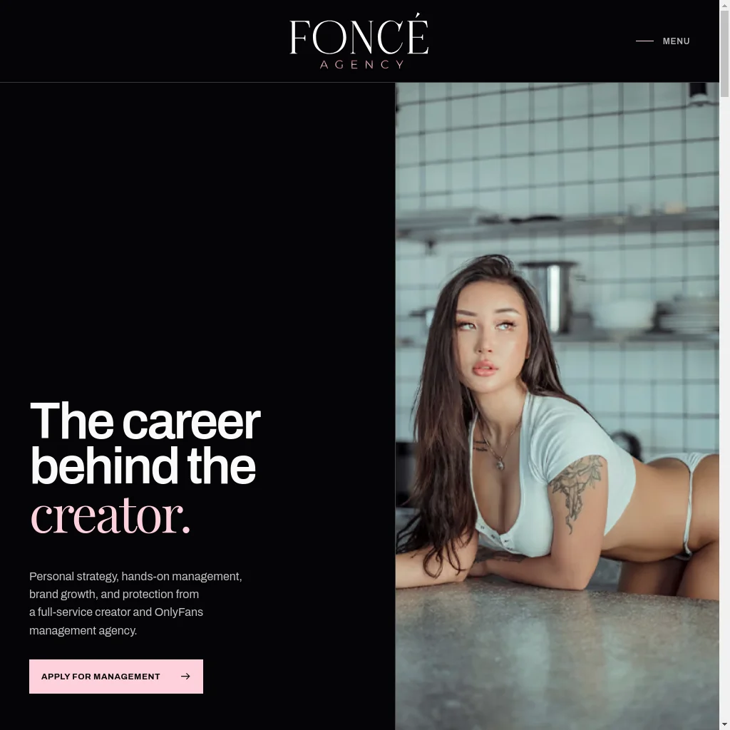 FONCÉ Agency website preview