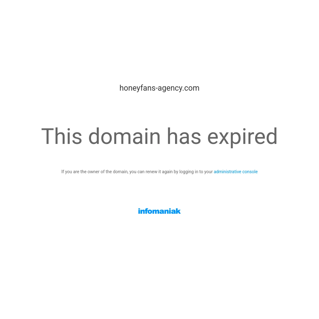 HoneyFans Agency website preview