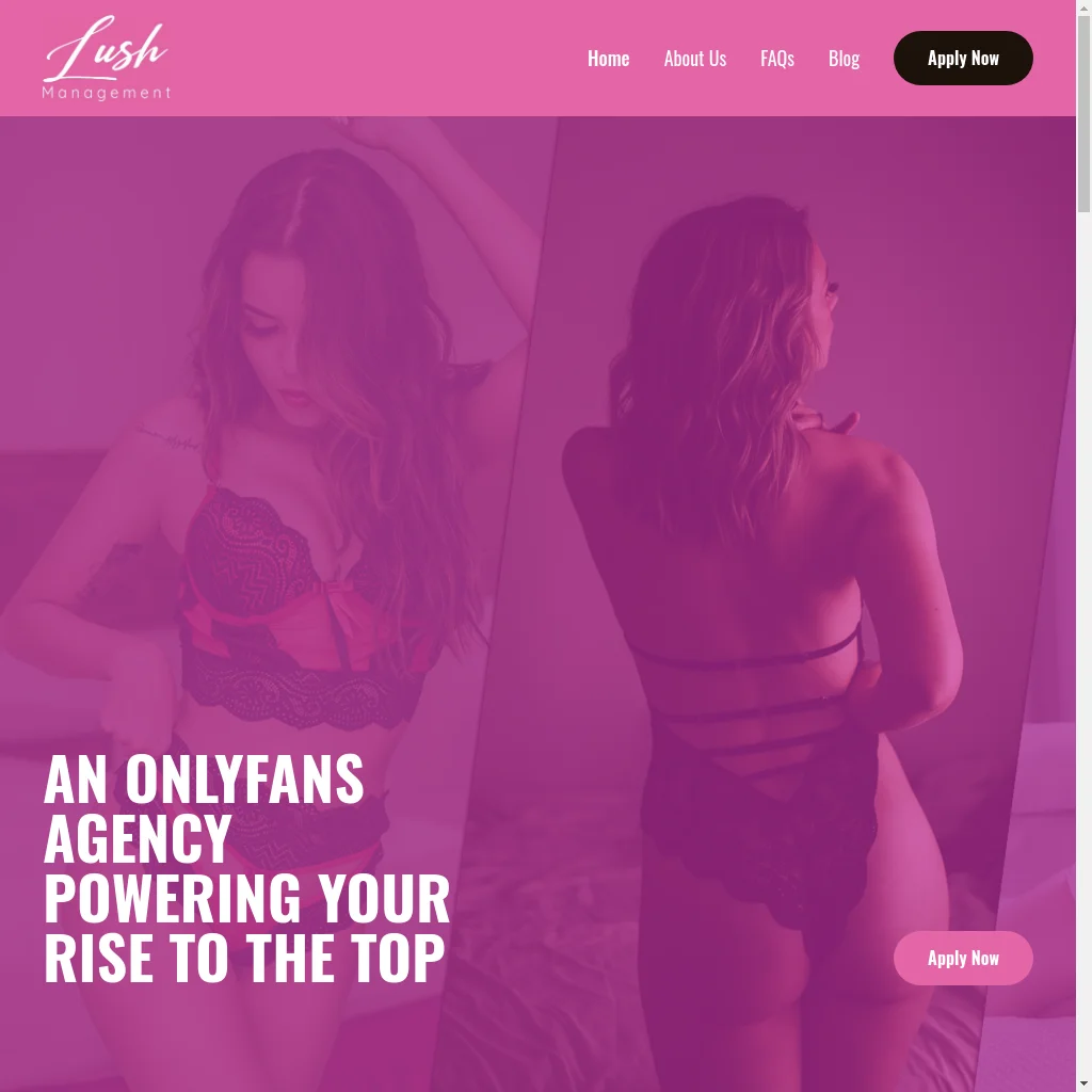 Lush Management website preview