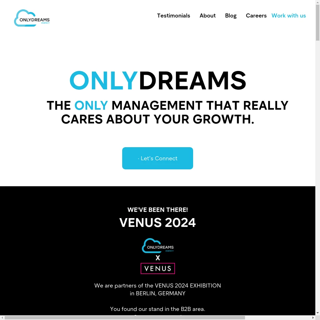 ONLYDREAMS AGENCY website preview