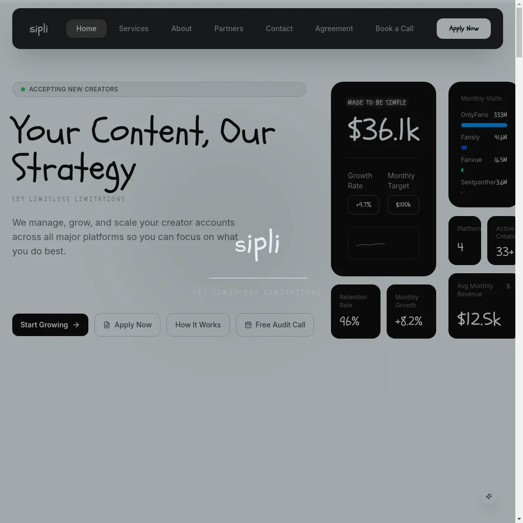 Sipli website preview