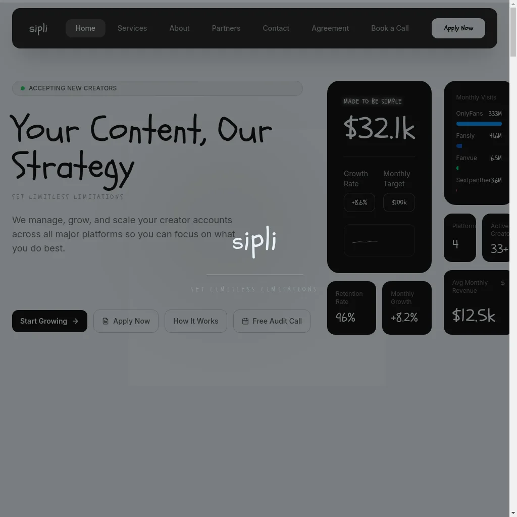 Sipli website preview