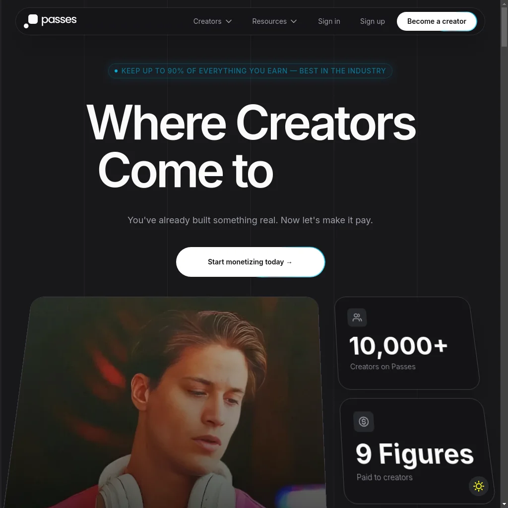 Passes website