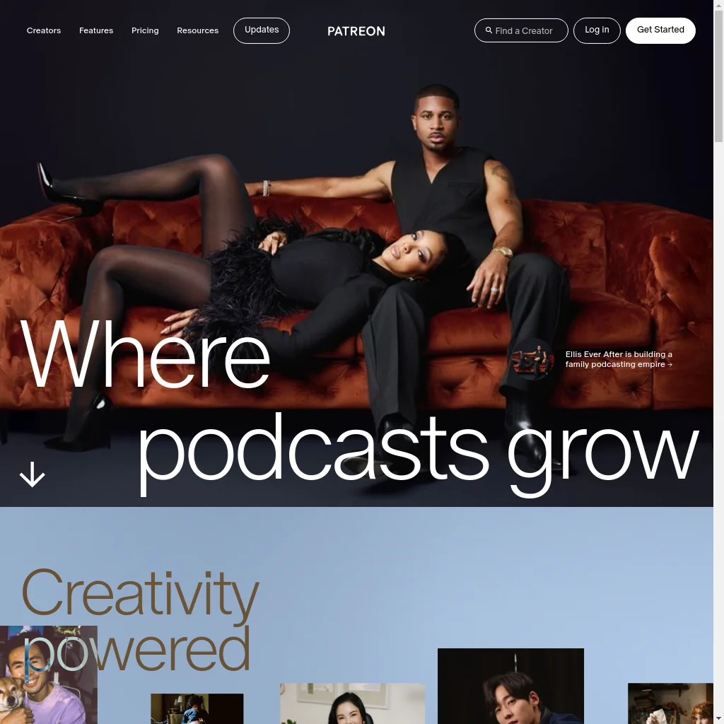 Patreon website