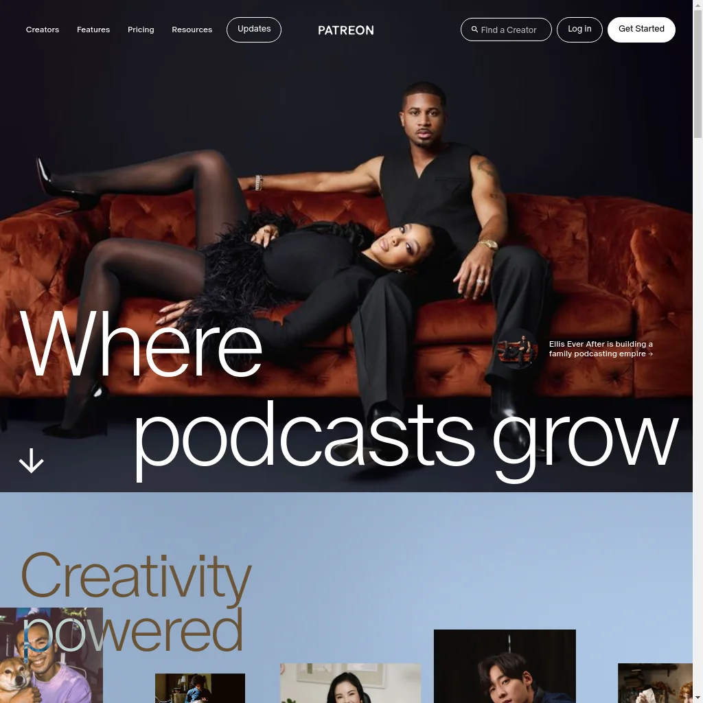Patreon website