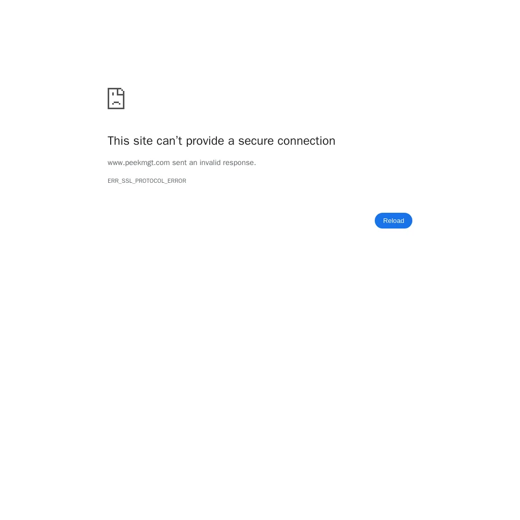 Peek website preview