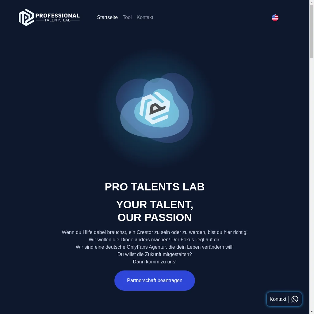 Pro Talents Lab website preview