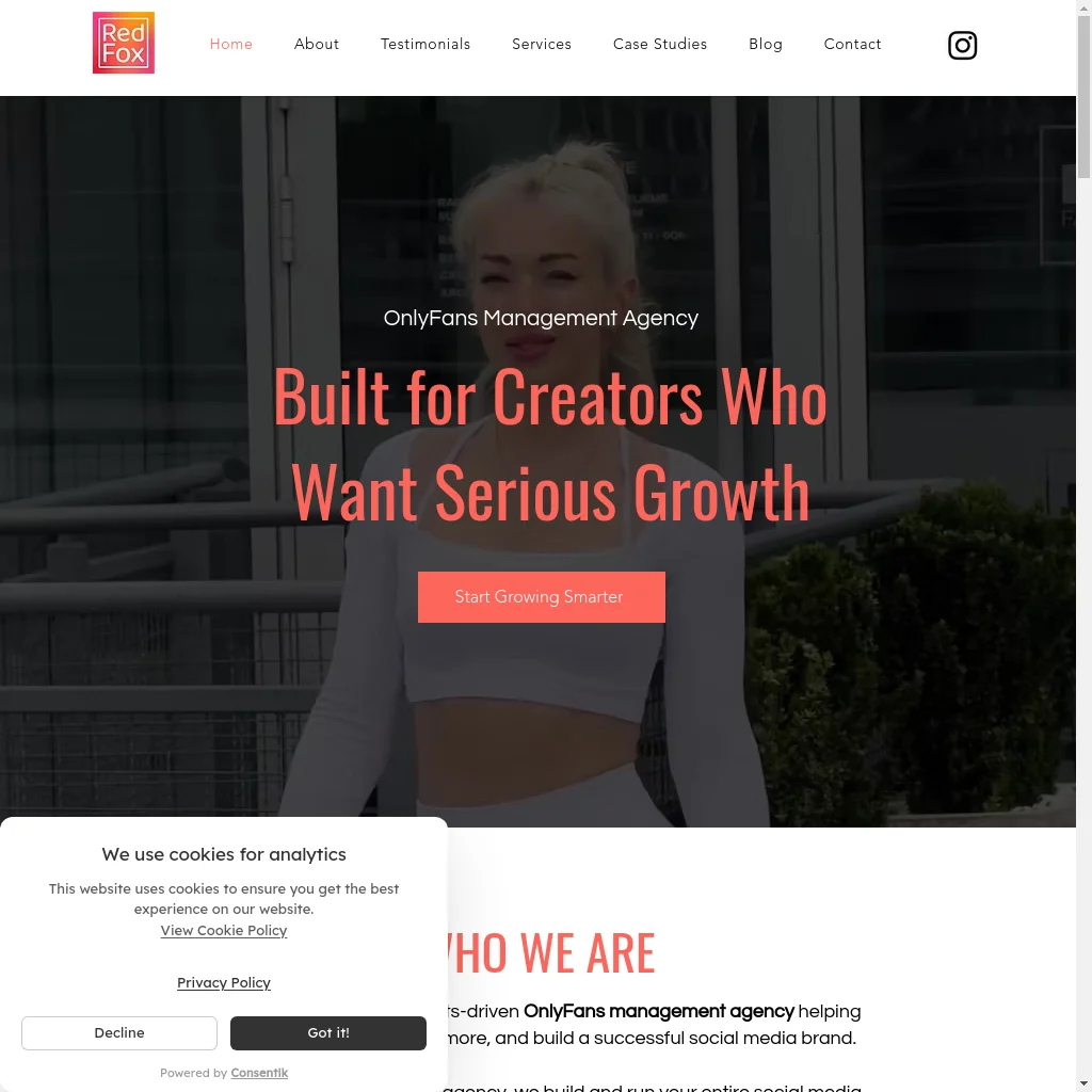 RedFox Agency website preview