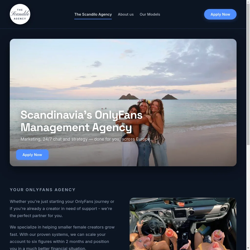 Scandilo website preview