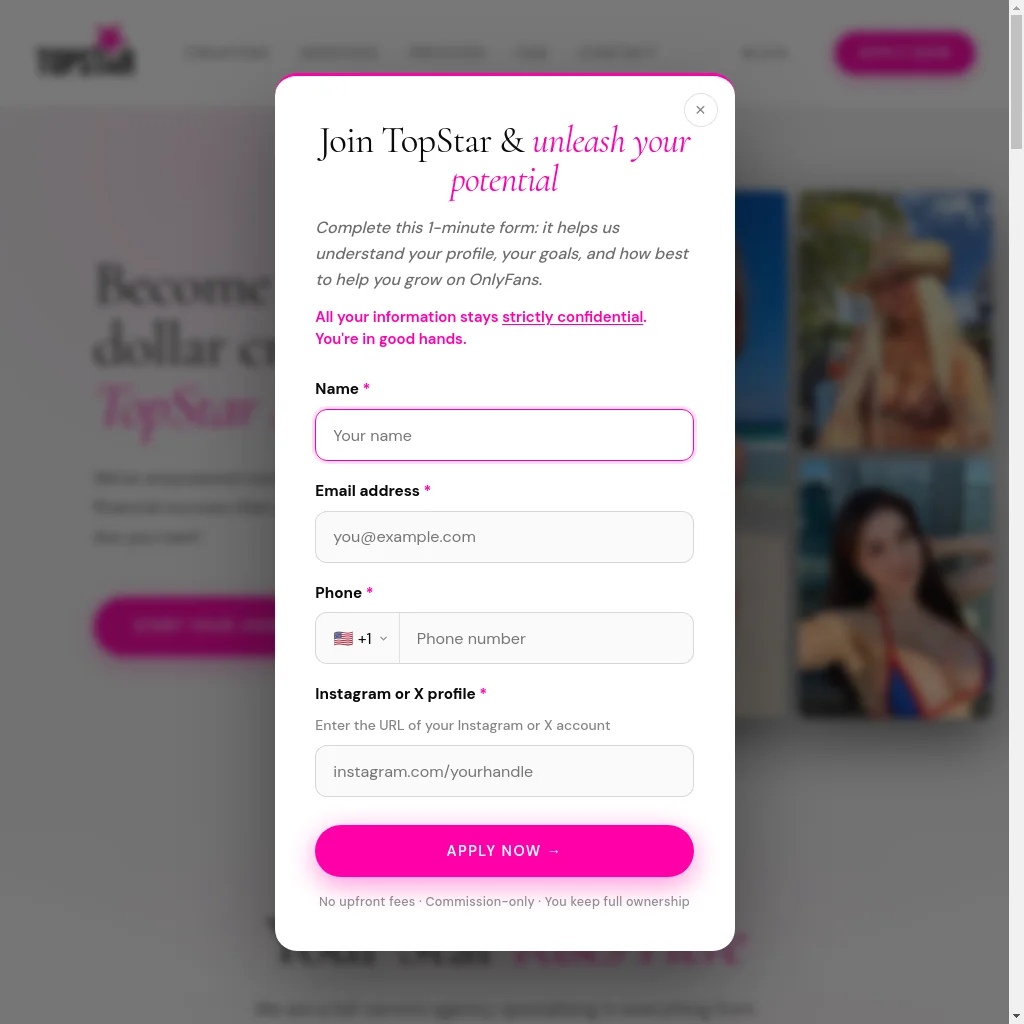 TopStar MGMT website preview