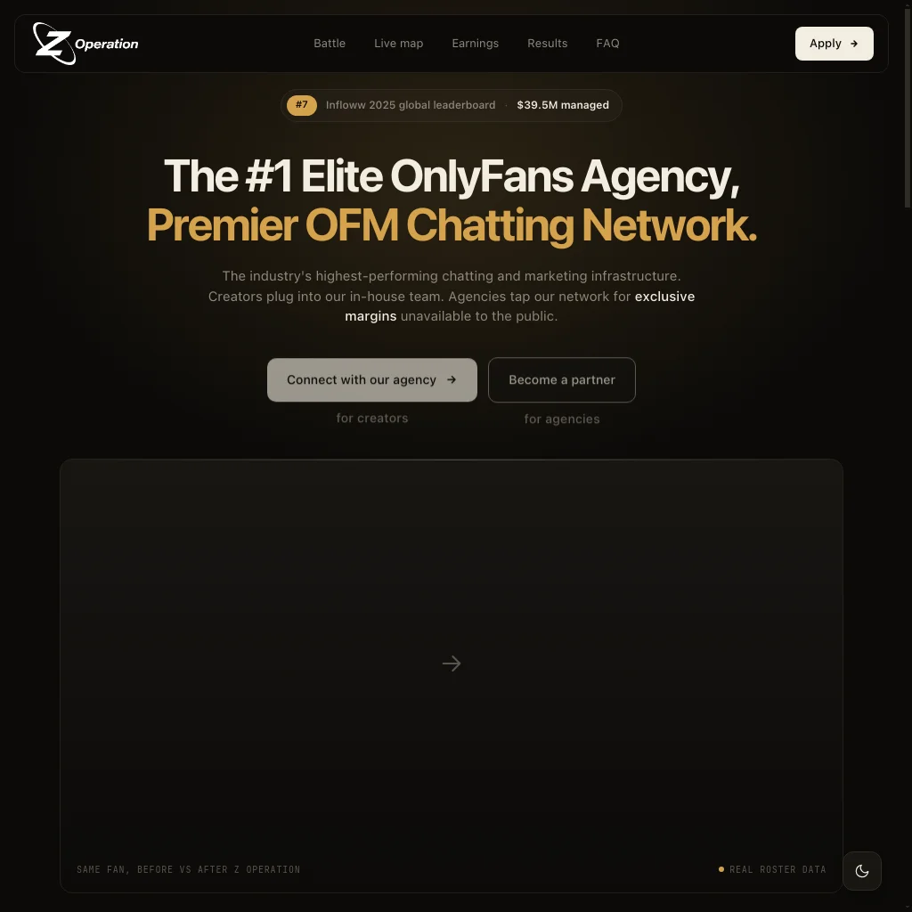 Z Operation website preview