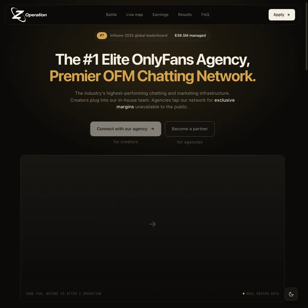 Z Operation website preview