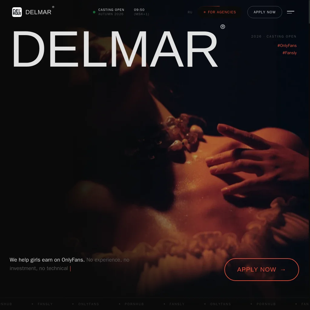 Delmar website preview
