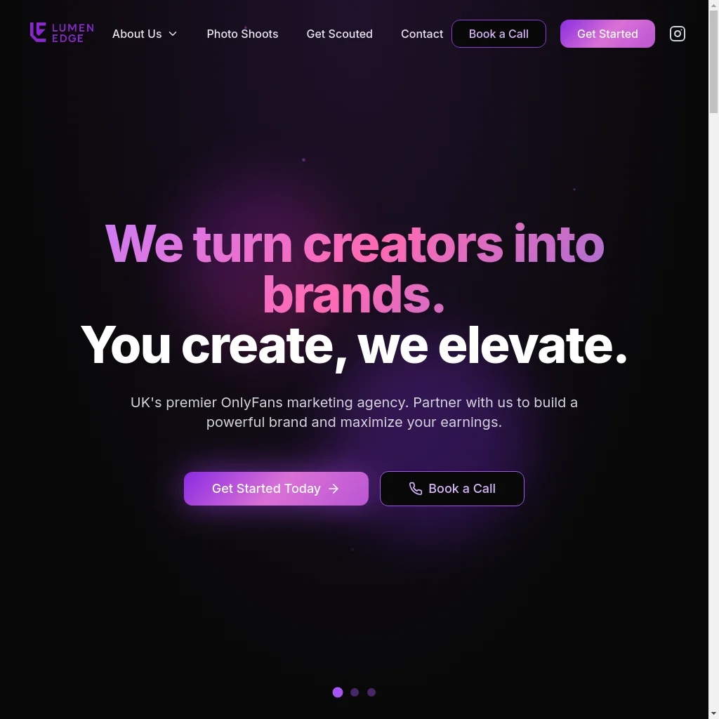 Lumen Edge website preview