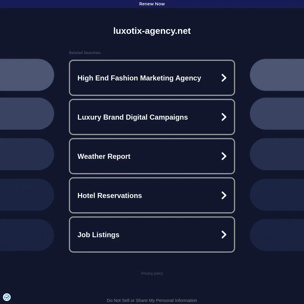 Luxotix Agency website preview