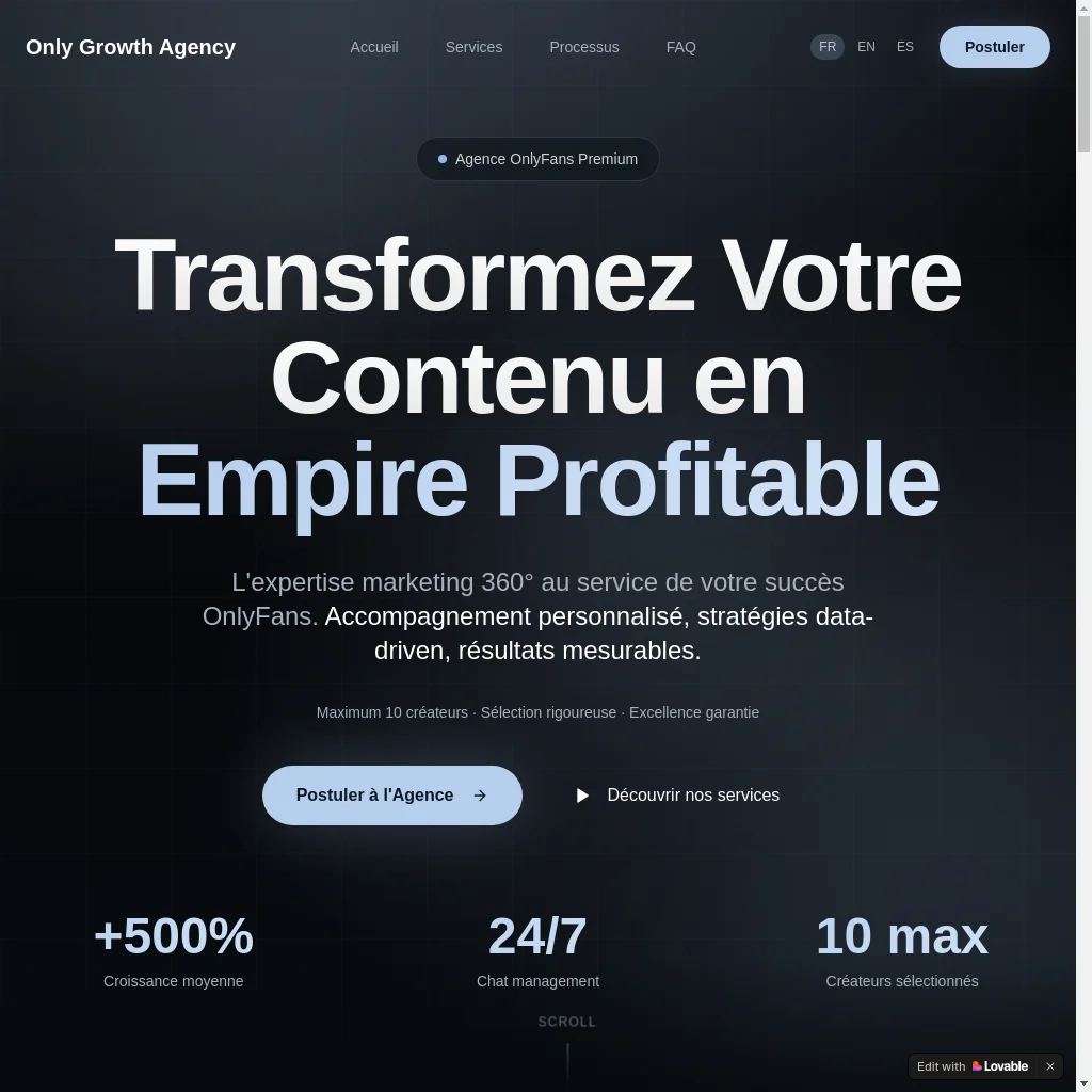growth agency website preview
