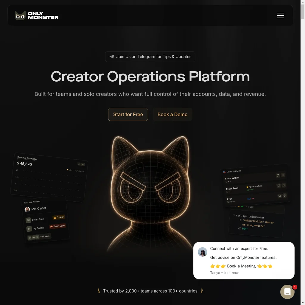 OnlyMonster website