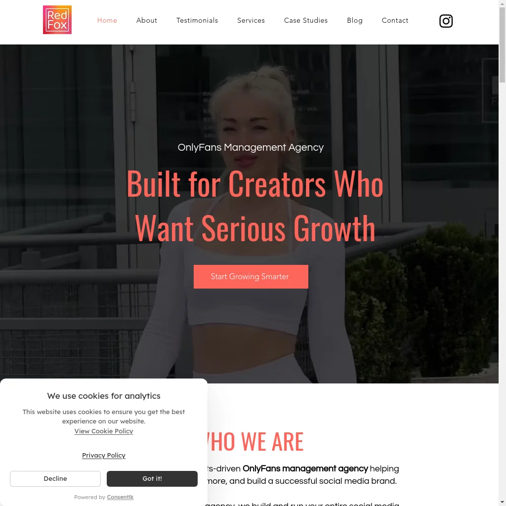 RedFox Agency website preview